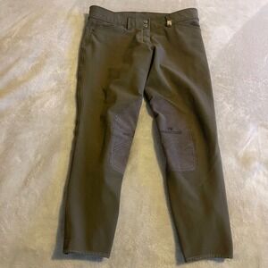 Romfh Equestrian Breeches Riding Pants Women's Size 30R Brown Knee Patch